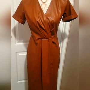 EUC Nine West imitation leather dress size XS